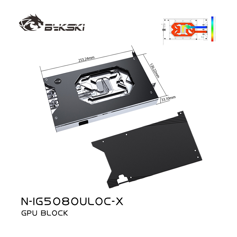 Rtx 5080 16Gb - Bykski N-IG5080ULOC-X bloque GPU para tarjeta