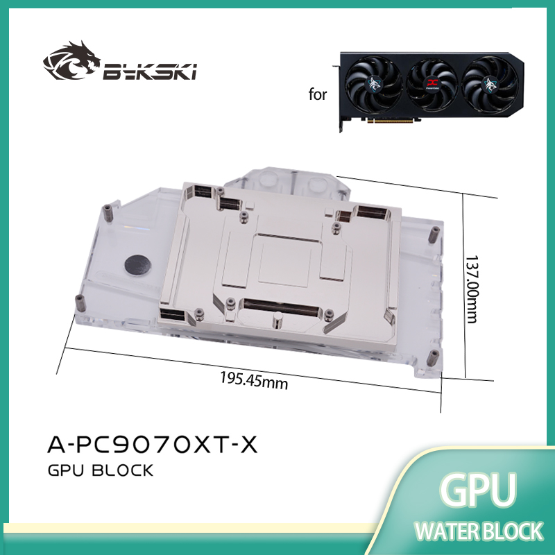 Bykski A-PC9070XT-X Bloque GPU - Rx 9070 Xt reseña y precio